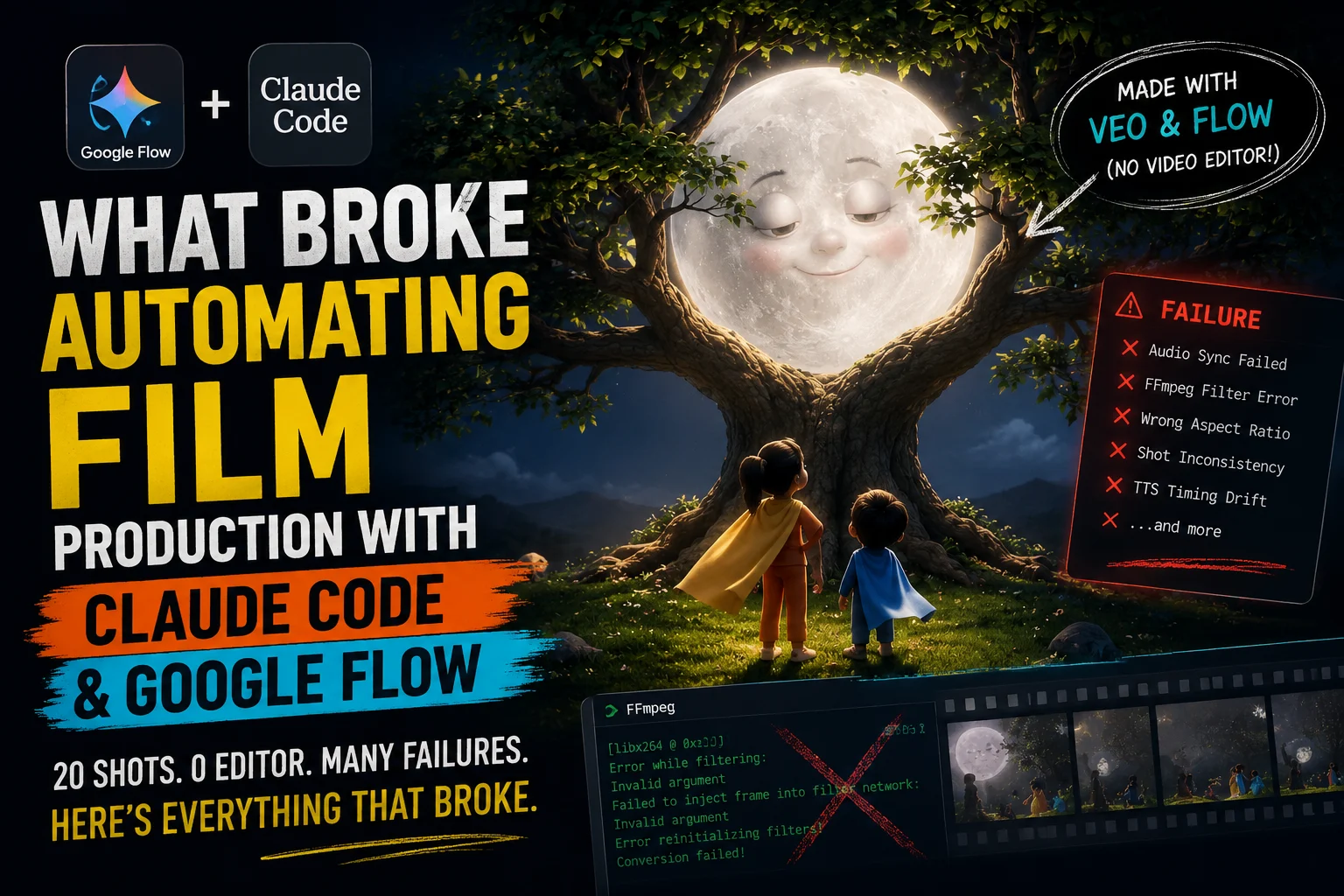 What Broke Automating Film Production with Claude Code and Google Flow
